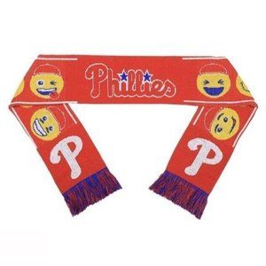 Philadelphia Phillies Teamoji Acrylic Scarf Adult Unisex MLB Forever Collectible